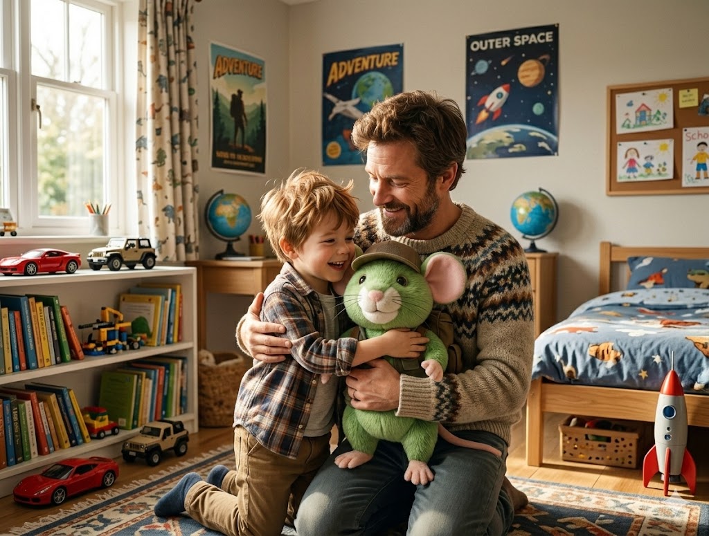 tata z synem i szczurek ogorek